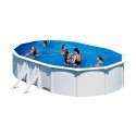 Piscina ovalada de acero blanco Aqualoon QGre