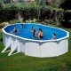 Piscina ovalada de acero blanco Aqualoon QGre