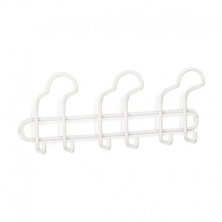 Colgador percha de acero con 3 ganchos