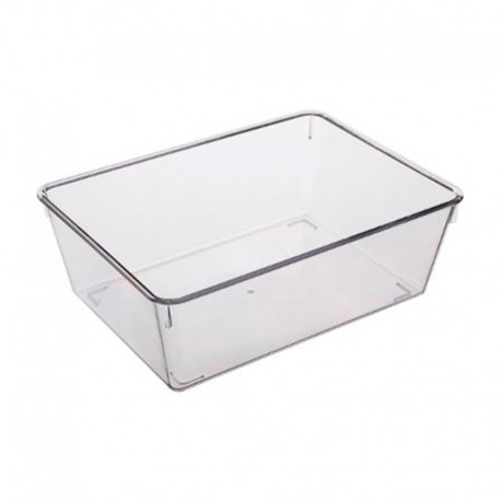 Organizador transparente de poliestireno