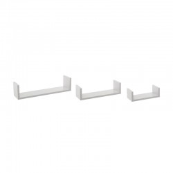 Estantería triple "U" recta de MDF