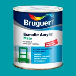 Esmalte acrílico mate verde turquesa