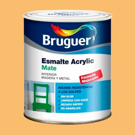 Esmalte acrílico mate mostaza