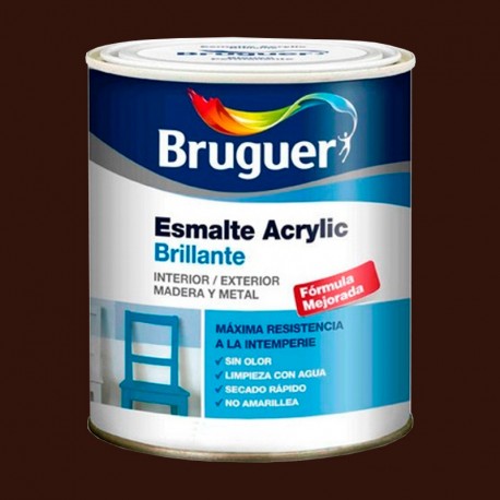 Esmalte acrílico brillante tabaco
