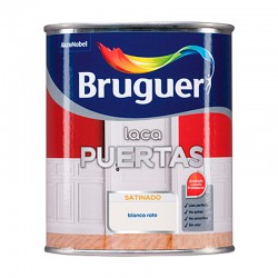 Laca satinada al agua blanco roto puerta