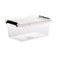 Caja de PVC transparente con clips