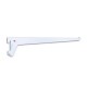 Cartela sencilla para cremallera aluminio blanca