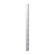 Cremallera sencilla para estantería de metal blanca