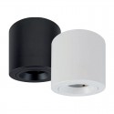 Foco de superficie redondo de aluminio blanco GU10