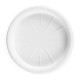 Plato redondo blanco