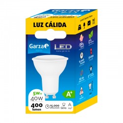 Bombilla dicroica LED GU10 5W 400lm 110º Garza