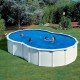 Piscina ovalada de acero blanco Varadero Gre