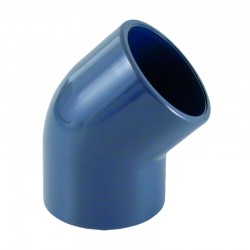Codo presión 45º PVC 20/25/50mm