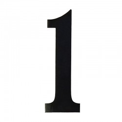 Número adhesivo negro del 0 al 9 80mm 2uds.