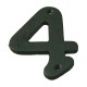 Número de hierro forjado del 0 al 9 100mm