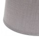 Pantalla textil cónica gris E27 para lámpara Agueda