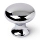 Pomo redondo de mueble zamak cromo 25mm