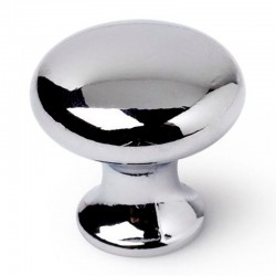 Pomo redondo de mueble zamak cromo 25mm