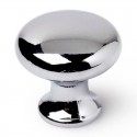 Pomo redondo de mueble zamak cromo 25mm