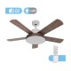 Ventilador de techo DC con luz LED y mando Ø122cm Levante