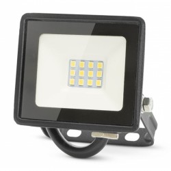 Foco proyector LED de aluminio negro 6500K IP65
