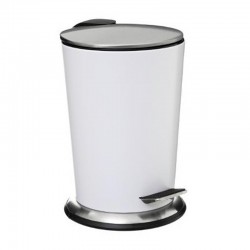 Cubo de metal con tapa silenciosa 3 litros para baño
