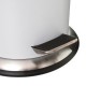 Cubo de metal con tapa silenciosa 3 litros para baño