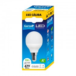 Bombilla esférica LED E27 6W 470lm