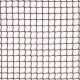 Malla cuadrada de plástico marrón 1x5m