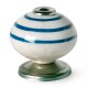 Pomo para mueble de porcelana rayas 40mm