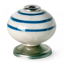 Pomo para mueble de porcelana rayas 40mm