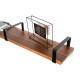 Escuadra industrial rectangular de metal negro