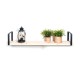 Escuadra industrial rectangular de metal negro