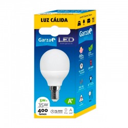 Bombilla esférica LED E14 4,2W 470lm 220°