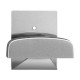 Percha frontal adhesiva de metal 1 gancho