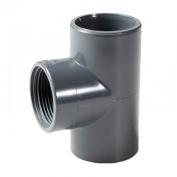 Te rosca hembra 90º PVC 20/25/50mm