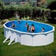 Piscina ovalada de acero blanco Bora Bora Gre