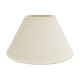 Pantalla textil beige para lámpara E27 Clara