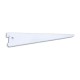 Cartela doble para cremallera aluminio blanca