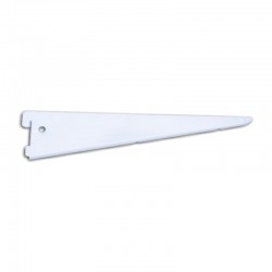 Cartela doble para cremallera aluminio blanca