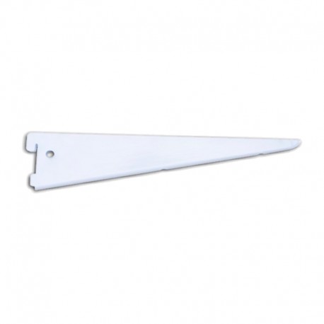 Cartela doble para cremallera aluminio blanca