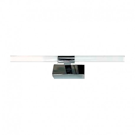 Aplique LED cromado para espejo de baño