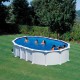 Piscina ovalada de acero blanco Haití Gre
