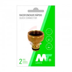 Adaptador de latón rosca hembra conexión rápida macho para manguera