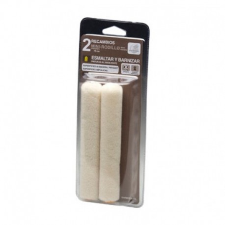 Recambio minirodillo velour pack 2ud.