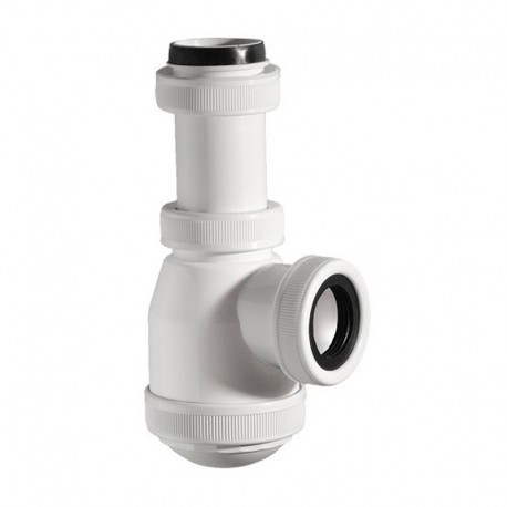 Sifón botella de plástico ABS blanco