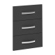 Pack de 3 cajones para mueble bajo de cocina