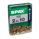 Tornillo cabeza plana yellox 100 UDS Spax