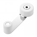 Tope giratorio retenedor adhesivo de metal/plástico para puerta 108x40x27mm
