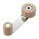 Tope giratorio retenedor adhesivo de metal/plástico para puerta 108x40x27mm